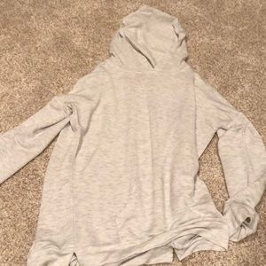 White lightweight hoodie